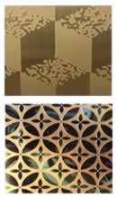 Etched decorative copper plate panel